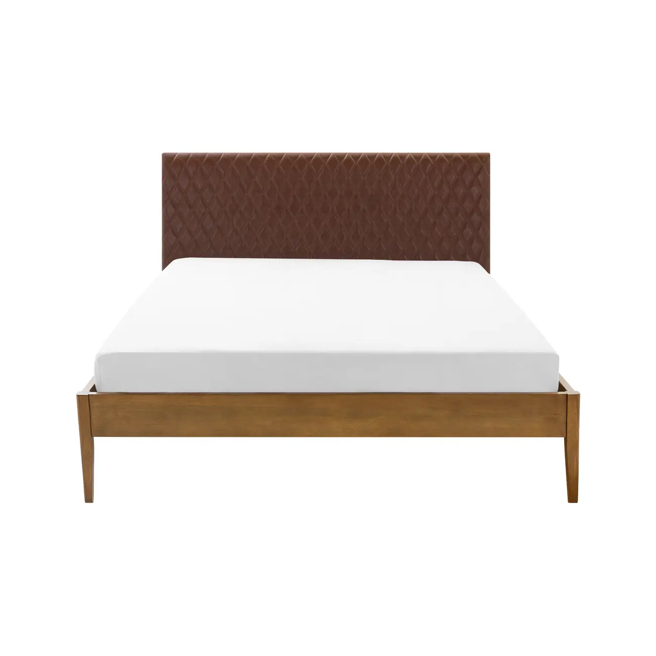 CAMA QUEEN C/CABECEIRA HIPNOS MATELASSÊ - NOZES/CAFÉ - Foto 2