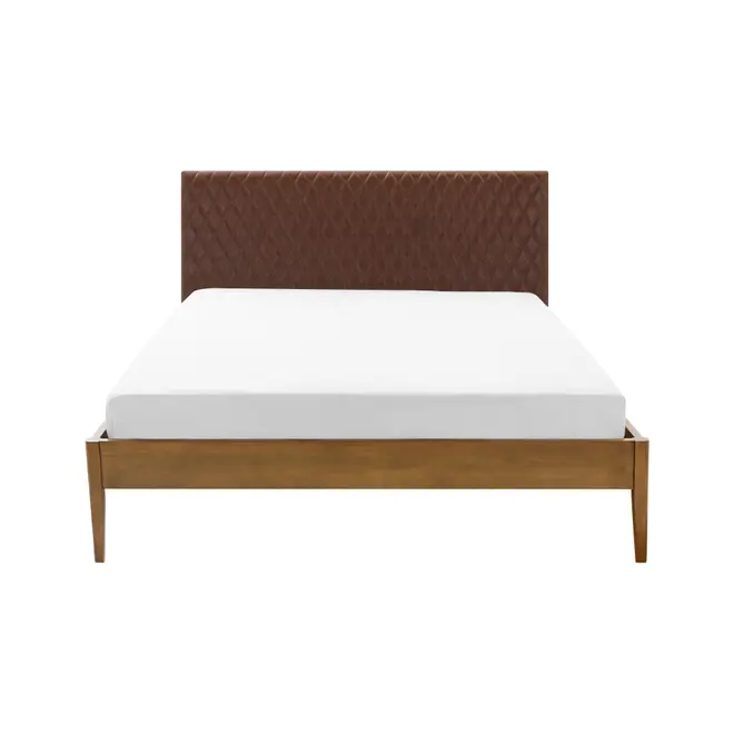 CAMA QUEEN C/CABECEIRA HIPNOS MATELASSÊ - NOZES/CAFÉ - Foto 2