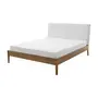 CAMA QUEEN C/CABECEIRA HIPNOS MATELASSÊ - NOZES/BRANCO - Foto 1
