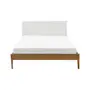 CAMA QUEEN C/CABECEIRA HIPNOS MATELASSÊ - NOZES/BRANCO - Foto 2
