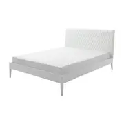CAMA QUEEN C/CABECEIRA HIPNOS MATELASSÊ - CORSIN BRANCO - Foto 1