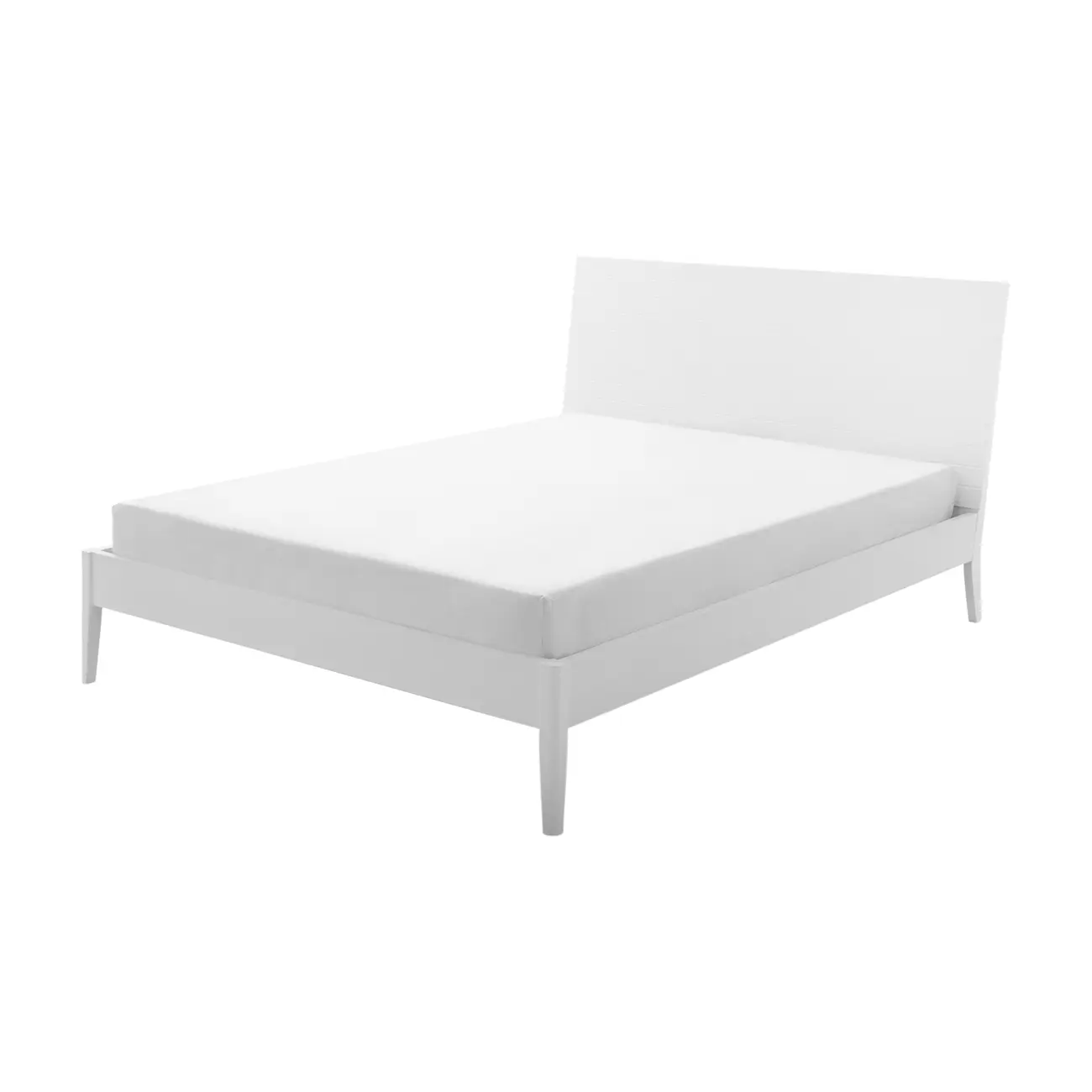 CAMA QUEEN C/CABECEIRA HIPNOS PARALELOS - BRANCO/BRANCO - Foto 1