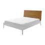 CAMA QUEEN C/CABECEIRA HIPNOS PARALELOS - BRANCO/NOZES - Foto 1