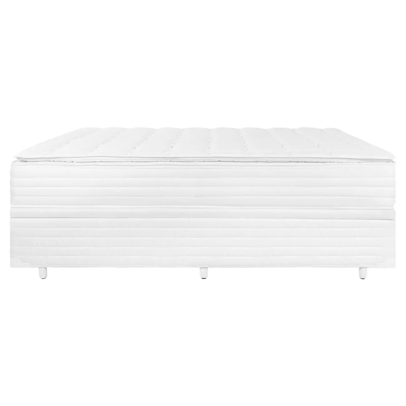 CAMA BOX KING 193 C/BAÚ MIDDY - BRANCO - Foto 3