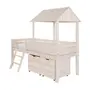 CAMA DE SOLT. C/ CAIXA E BAÚ WOOD CAMP - BRANCO LAVADO - Foto 3