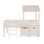 CAMA DE SOLT. C/ CAIXA E BAÚ WOOD CAMP - BRANCO LAVADO - Foto 4