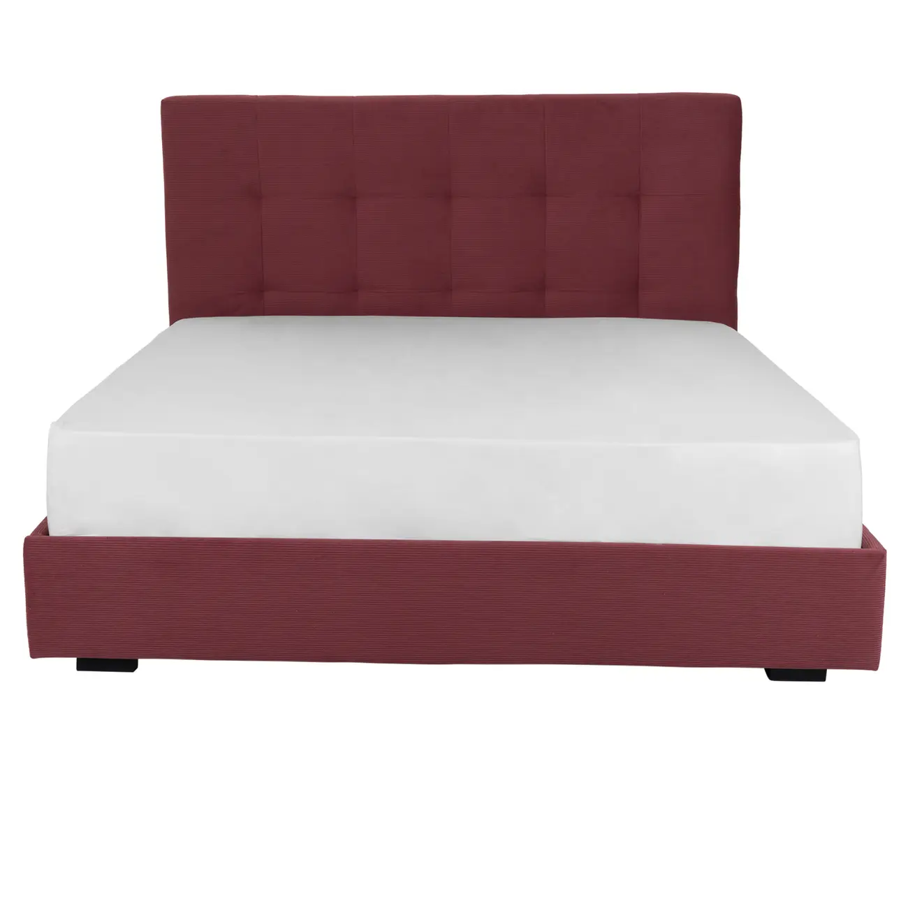 CAMA QUEEN 1,58 M C/ CABECEIRA SOX - VELVET COTELÊ RODONITA - Foto 2