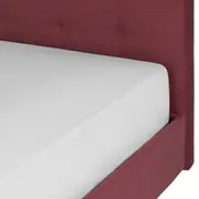 CAMA QUEEN 1,58 M C/ CABECEIRA SOX - VELVET COTELÊ RODONITA - Foto 4