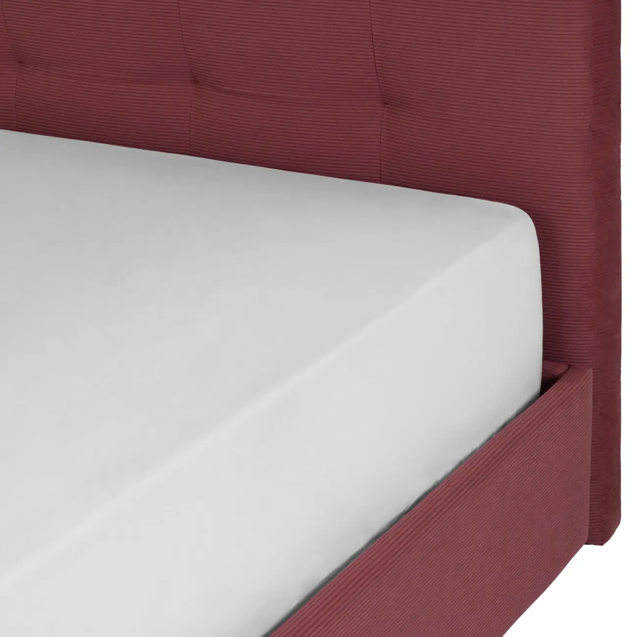 CAMA QUEEN 1,58 M C/ CABECEIRA SOX - VELVET COTELÊ RODONITA - Foto 4