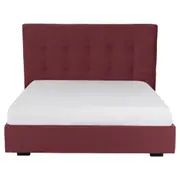 CAMA DE CASAL 1,38 M C/ CABECEIRA SOX - VELVET COTELÊ RODONITA - Foto 2