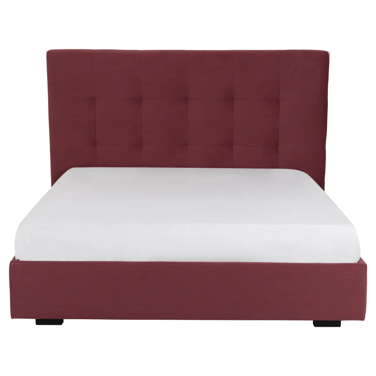 CAMA DE CASAL 1,38 M C/ CABECEIRA SOX - VELVET COTELÊ RODONITA - Foto 2