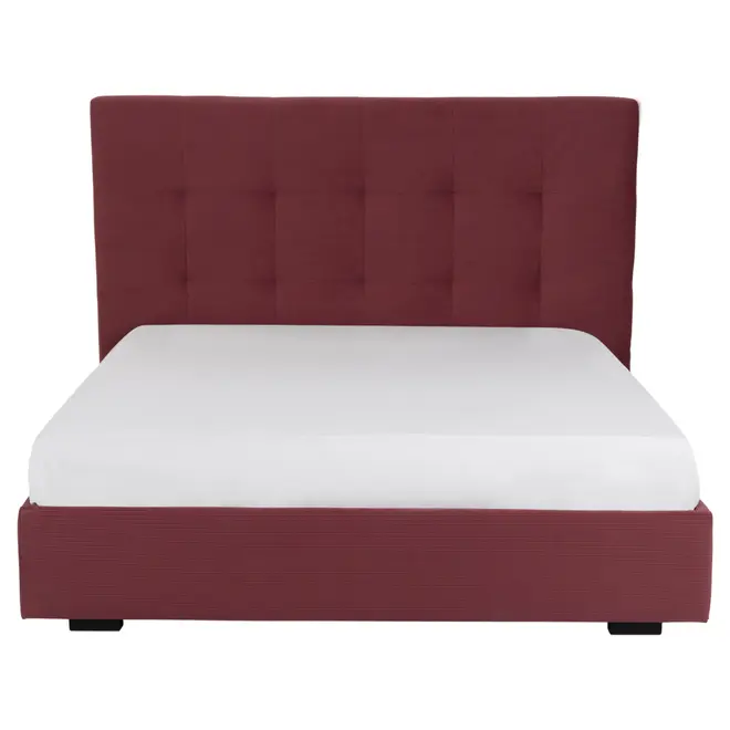 CAMA DE CASAL 1,38 M C/ CABECEIRA SOX - VELVET COTELÊ RODONITA - Foto 2