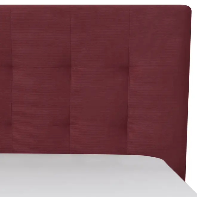 CAMA DE CASAL 1,38 M C/ CABECEIRA SOX - VELVET COTELÊ RODONITA - Foto 3