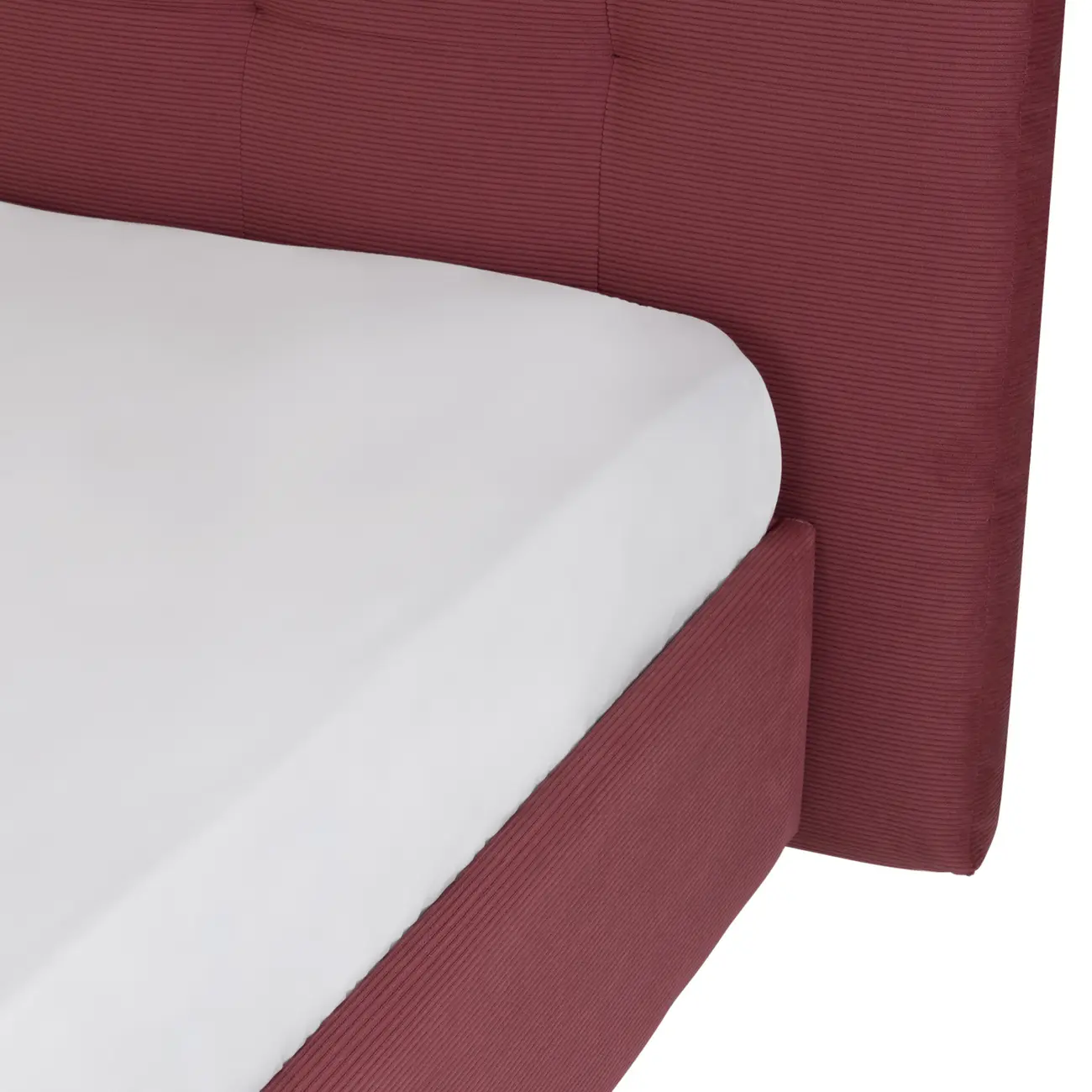 CAMA DE CASAL 1,38 M C/ CABECEIRA SOX - VELVET COTELÊ RODONITA - Foto 4