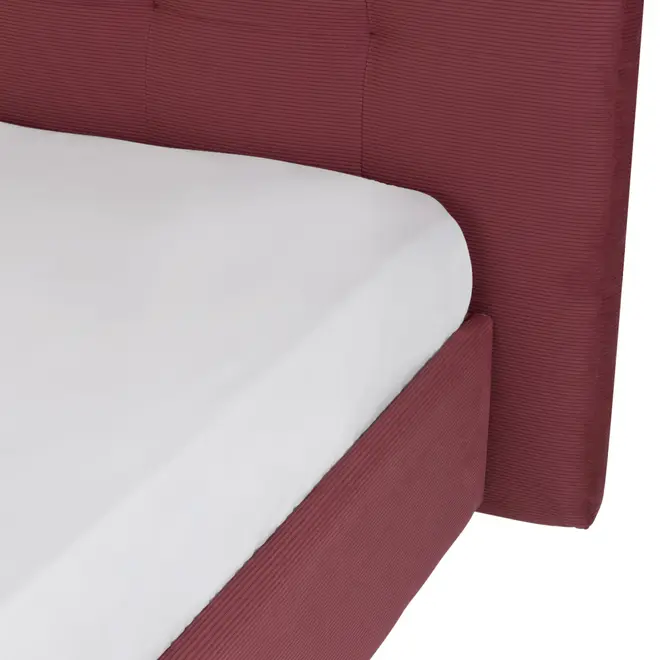 CAMA DE CASAL 1,38 M C/ CABECEIRA SOX - VELVET COTELÊ RODONITA - Foto 4