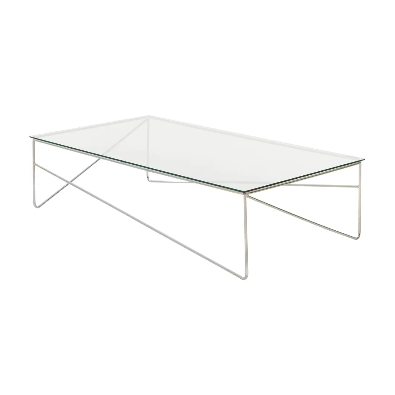 MESA DE CENTRO 1,10 M X 60 CM BATTRE - CROMADO/INCOLOR - Foto 2