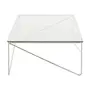 MESA DE CENTRO 1,10 M X 60 CM BATTRE - CROMADO/INCOLOR - Foto 3