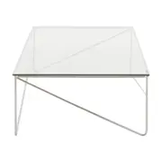 MESA DE CENTRO 1,10 M X 60 CM BATTRE - CROMADO/INCOLOR - Foto 3
