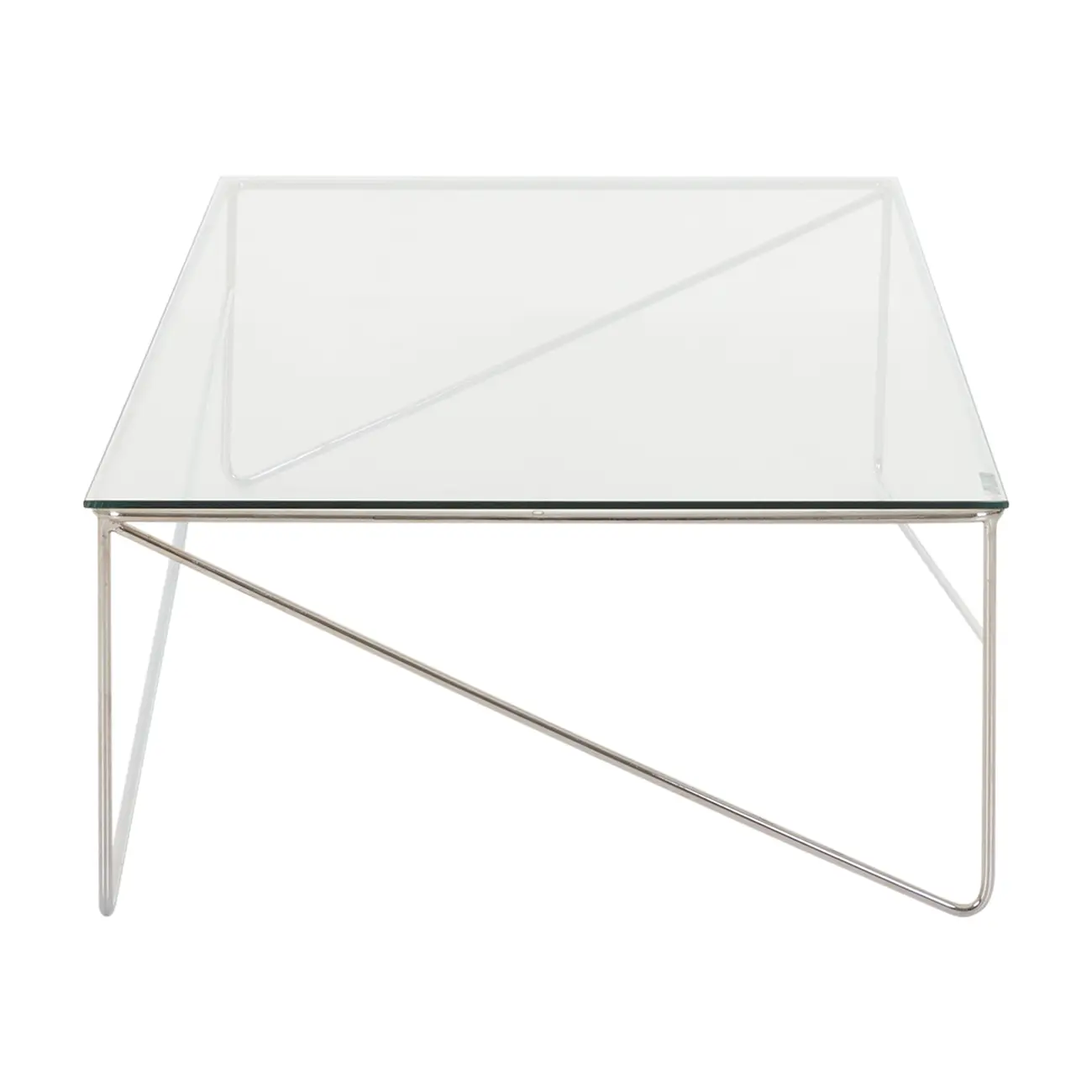 MESA DE CENTRO 1,10 M X 60 CM BATTRE - CROMADO/INCOLOR - Foto 3