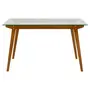 MESA 1,30 M X 75 CM VIGA - NOZES/INCOLOR - Foto 1