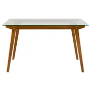 MESA 1,30 M X 75 CM VIGA - NOZES/INCOLOR - Foto 1