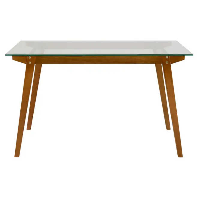MESA 1,30 M X 75 CM VIGA - NOZES/INCOLOR - Foto 1