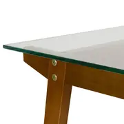 MESA 1,30 M X 75 CM VIGA - NOZES/INCOLOR - Foto 3
