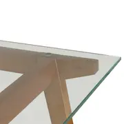 MESA 1,30 M X 75 CM VIGA - NOZES/INCOLOR - Foto 4