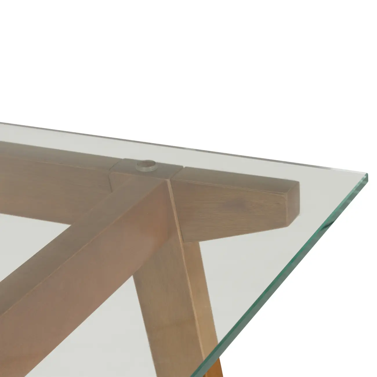 MESA 1,30 M X 75 CM VIGA - NOZES/INCOLOR - Foto 4