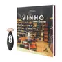 KIT LIVRO VINHO C/ DESIGN + SACA-ROLHAS - MULTICOR - Foto 1