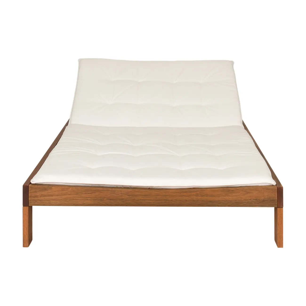 CHAISE LONGUE DUPLA C/ALMOFADA LEME - TAMARINDO/BRANCO - Foto 2