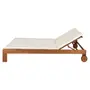 CHAISE LONGUE DUPLA C/ALMOFADA LEME - TAMARINDO/BRANCO - Foto 3