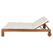 CHAISE LONGUE DUPLA C/ALMOFADA LEME - TAMARINDO/BRANCO - Foto 3