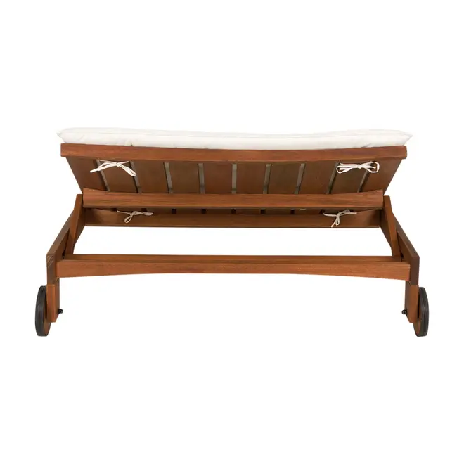 CHAISE LONGUE DUPLA C/ALMOFADA LEME - TAMARINDO/BRANCO - Foto 4