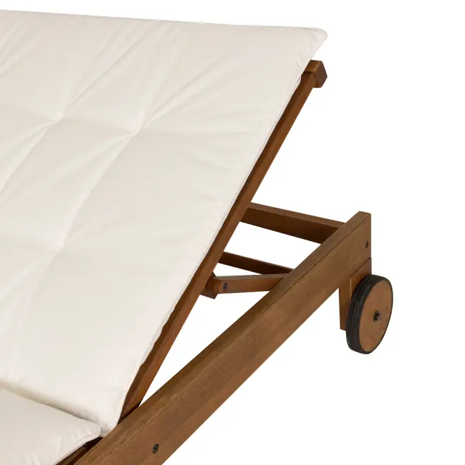 CHAISE LONGUE DUPLA C/ALMOFADA LEME - TAMARINDO/BRANCO - Foto 5