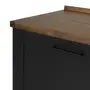 INFERIOR 60 CM / 1 PORTA C/ TAMPO LOGBOX - PRETO/CASTANHO - Foto 4