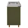 INFERIOR 1,20 M/2 PORTAS C/PIA LOGBOX - MUSGO/INOX - Foto 3