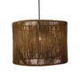 SUSPENSÃO JACUMÃ C/CÚPULA 25 CM X 35 CM - MARROM/NATURAL - Foto 3