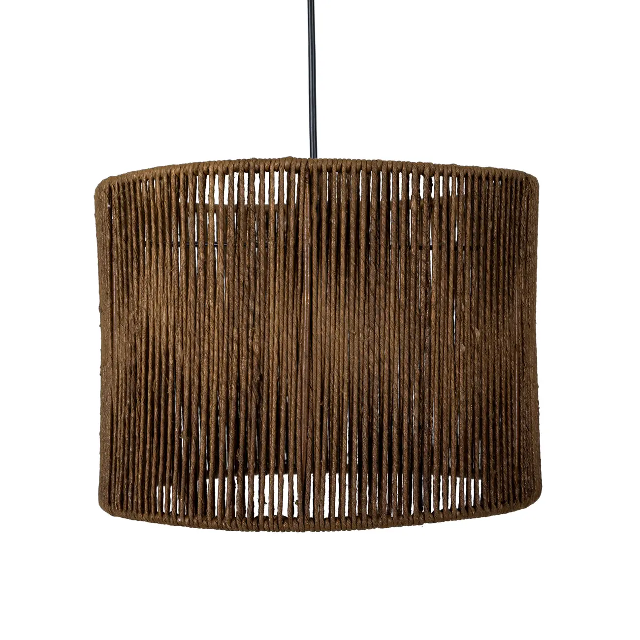 SUSPENSÃO JACUMÃ C/CÚPULA 25 CM X 35 CM - MARROM/NATURAL - Foto 4