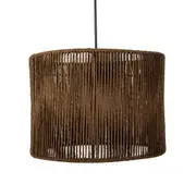 SUSPENSÃO JACUMÃ C/CÚPULA 25 CM X 35 CM - MARROM/NATURAL - Foto 4