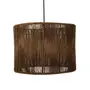 SUSPENSÃO JACUMÃ C/CÚPULA 25 CM X 35 CM - MARROM/NATURAL - Foto 4
