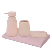 KIT BANHEIRO - QUARTZO ROSA - Foto 1