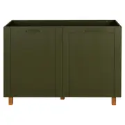 ARMÁRIO COZINHA COMPLETO 3 PÇS MU LOGBOX - MUSGO/CASTANHO - Foto 2