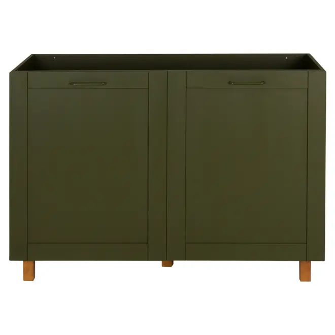 ARMÁRIO COZINHA COMPLETO 3 PÇS MU LOGBOX - MUSGO/CASTANHO - Foto 2