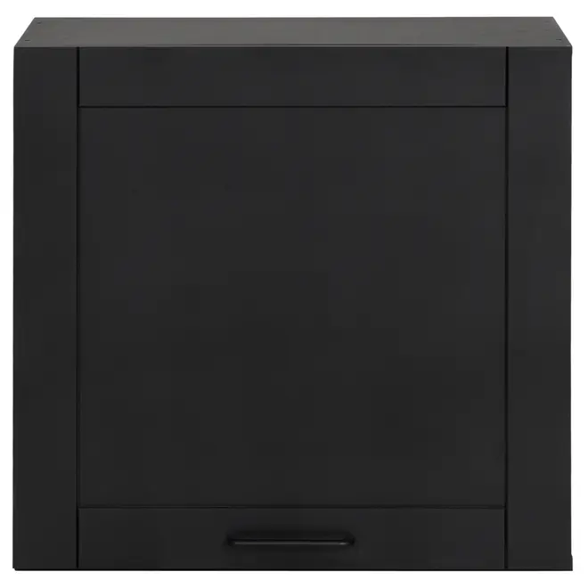 ARMÁRIO COZINHA COMPL PT 6 PÇS LOGBOX - PRETO/CASTANHO - Foto 5