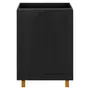 ARMÁRIO COZINHA COMPL PT 6 PÇS LOGBOX - PRETO/CASTANHO - Foto 6