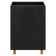 ARMÁRIO COZINHA COMPL PT 6 PÇS LOGBOX - PRETO/CASTANHO - Foto 6