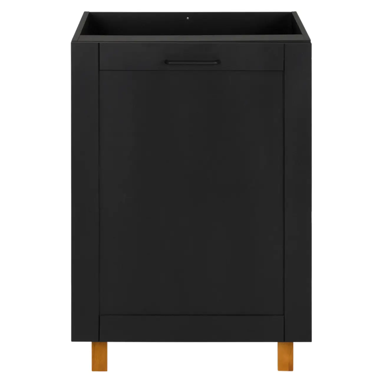 ARMÁRIO COZINHA COMPL PT 6 PÇS LOGBOX - PRETO/CASTANHO - Foto 6