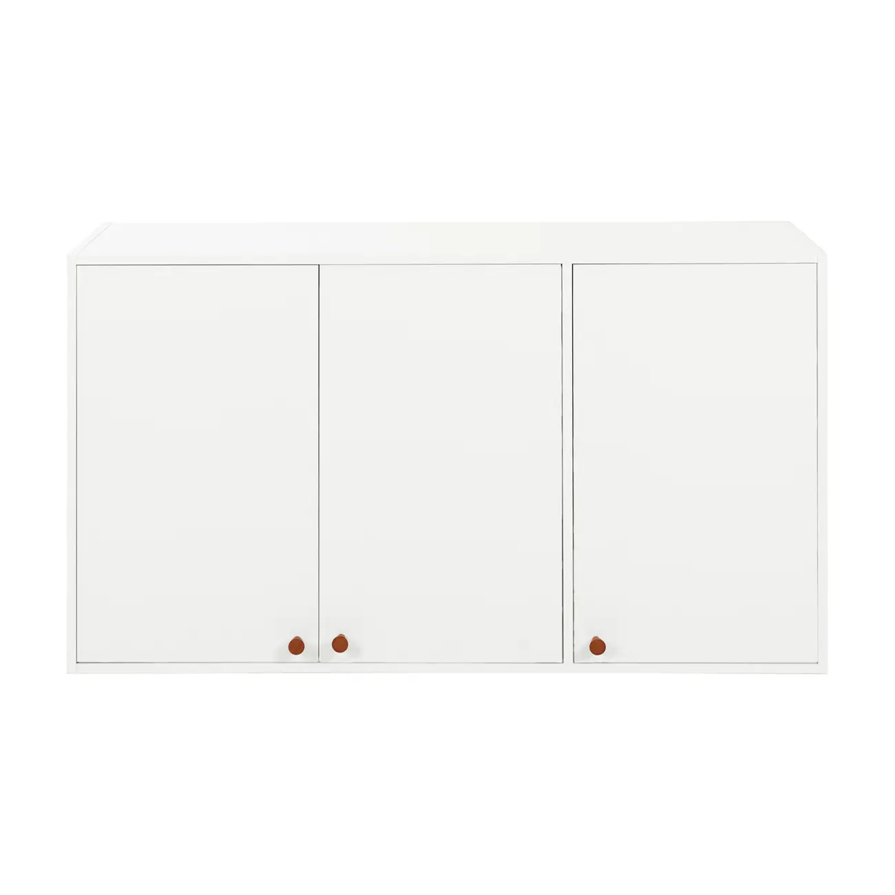 ARMÁRIO COZINHA COMPLETO 3 PÇS BRNZ LIN - BRANCO/NOZES - Foto 2