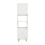 ARMÁRIO COZINHA COMPLETO 4 PÇS BRNZ LIN - BRANCO/NOZES - Foto 5